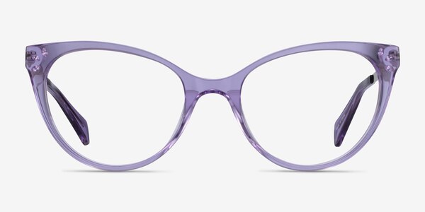 Beauty Clear Purple Acetate-metal Eyeglass Frames