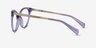 Beauty Clear Purple Acetate-metalEyeglass Frames from EyeBuyDirect, Side View