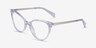 Beauty Clear Acetate-metalEyeglass Frames from EyeBuyDirect, Angle View