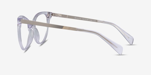 Beauty Clear Acetate-metalEyeglass Frames from EyeBuyDirect, Side View