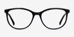 Glam Black Acetate, MetalEyeglass Frames from EyeBuyDirect, Front View