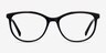 Glam Black Acetate-metalEyeglass Frames from EyeBuyDirect, Front View