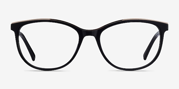Glam Noir Acetate-metal Montures de lunettes de vue