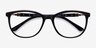 Glam Black Acetate-metalEyeglass Frames from EyeBuyDirect, Closed View