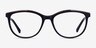Glam Purple Acetate-metalEyeglass Frames from EyeBuyDirect, Front View