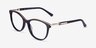 Glam Purple Acetate-metalEyeglass Frames from EyeBuyDirect, Angle View