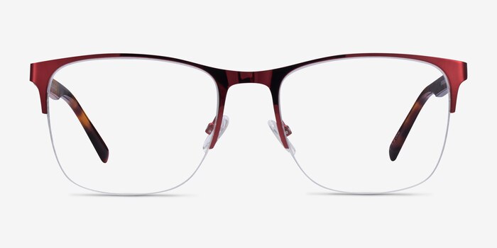 Emmerson Burgundy & Tortoise Acetate-metal Eyeglass Frames from EyeBuyDirect