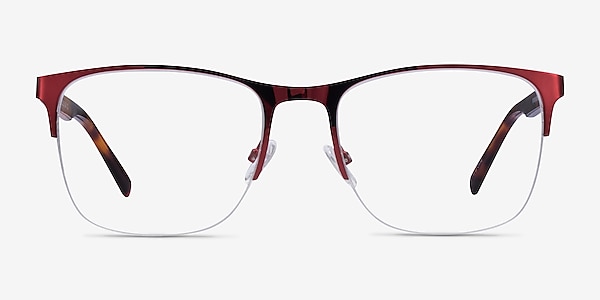 Emmerson Burgundy & Tortoise Acetate-metal Eyeglass Frames