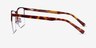 Emmerson Burgundy & Tortoise Acetate-metalEyeglass Frames from EyeBuyDirect, Side View
