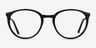 Mindful Black AcetateEyeglass Frames from EyeBuyDirect, Front View