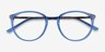 Mindful Blue AcetateEyeglass Frames from EyeBuyDirect, Closed View