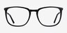 Domenico Black  Silver AcetateEyeglass Frames from EyeBuyDirect, Front View