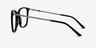 Domenico Black  Silver AcetateEyeglass Frames from EyeBuyDirect, Side View