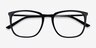 Domenico Black  Silver AcetateEyeglass Frames from EyeBuyDirect, Closed View