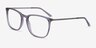 Domenico Clear Gray  Silver AcetateEyeglass Frames from EyeBuyDirect, Angle View