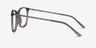 Domenico Clear Gray  Silver AcetateEyeglass Frames from EyeBuyDirect, Side View