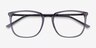 Domenico Clear Gray  Silver AcetateEyeglass Frames from EyeBuyDirect, Closed View