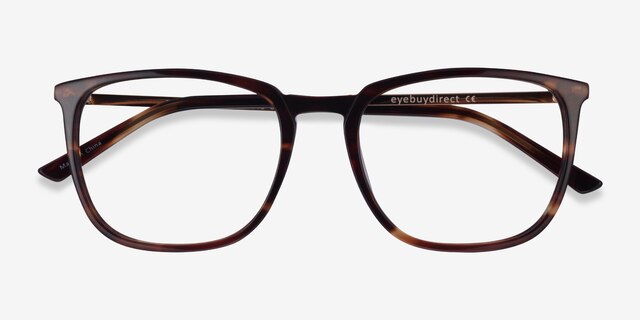 Domenico Tortoise  Gold AcetateEyeglass Frames from EyeBuyDirect, Closed View
