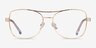 Romina Gold AcetateEyeglass Frames from EyeBuyDirect, Front View
