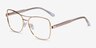 Romina Gold AcetateEyeglass Frames from EyeBuyDirect, Angle View