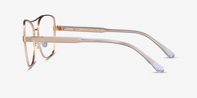 Romina Gold AcetateEyeglass Frames from EyeBuyDirect, Side View