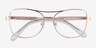 Romina Gold AcetateEyeglass Frames from EyeBuyDirect, Closed View