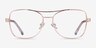 Romina Rose Gold AcetateEyeglass Frames from EyeBuyDirect, Front View
