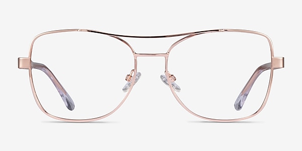 Romina Rose Gold Acetate Eyeglass Frames