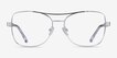 Romina Silver AcetateEyeglass Frames from EyeBuyDirect, Front View