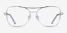 Romina Silver AcetateEyeglass Frames from EyeBuyDirect, Front View