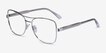 Romina Silver AcetateEyeglass Frames from EyeBuyDirect, Angle View