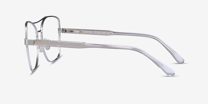 Romina Silver Acetate Eyeglass Frames from EyeBuyDirect