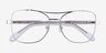 Romina Silver AcetateEyeglass Frames from EyeBuyDirect, Closed View