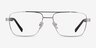 Colton Silver, Clear Blue & Tortoise AcetateEyeglass Frames from EyeBuyDirect, Front View