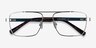 Colton Silver, Clear Blue & Tortoise AcetateEyeglass Frames from EyeBuyDirect, Closed View