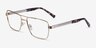 Colton Gold, Clear & Tortoise AcetateEyeglass Frames from EyeBuyDirect, Angle View
