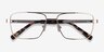 Colton Gold, Clear & Tortoise AcetateEyeglass Frames from EyeBuyDirect, Closed View