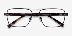 Colton Aviator Black & Tortoise Full Rim Eyeglasses | EyeBuyDirect