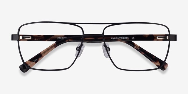 Colton Black & Tortoise AcetateEyeglass Frames from EyeBuyDirect, Closed View