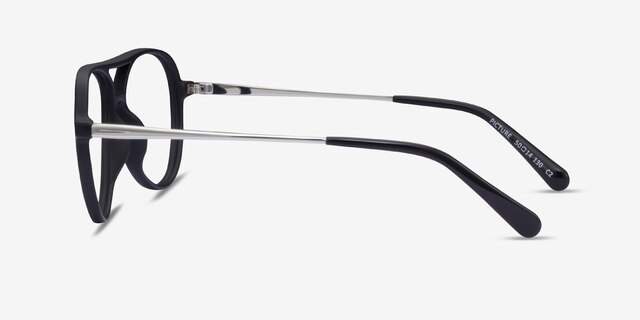Picture Matte Black & Silver Plastic-metalEyeglass Frames from EyeBuyDirect, Side View