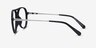 Picture Matte Black & Silver Plastic-metalEyeglass Frames from EyeBuyDirect, Side View
