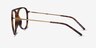 Clip Matte Tortoise & Gold Plastic-metalEyeglass Frames from EyeBuyDirect, Side View
