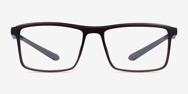 Medium Café Plastique Montures de lunettes de vue