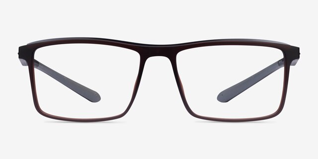 Medium Café PlastiqueMontures de lunettes de vue d'EyeBuyDirect, Vue de Face