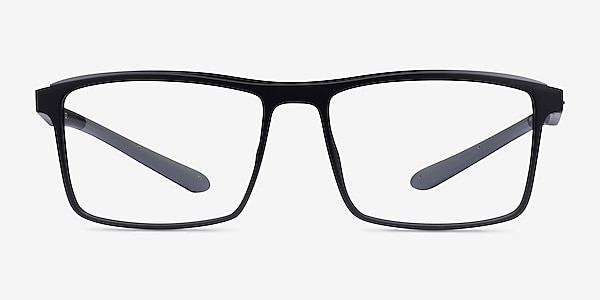 Medium Black Plastic Eyeglass Frames