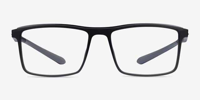 Medium Gray PlasticEyeglass Frames from EyeBuyDirect, Front View