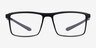 Medium Gray PlasticEyeglass Frames from EyeBuyDirect, Front View