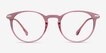 Particle Clear Pink & Rose Gold Plastic, MetalEyeglass Frames from EyeBuyDirect, Front View