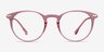 Particle Clear Pink & Rose Gold Plastic-metalEyeglass Frames from EyeBuyDirect, Front View