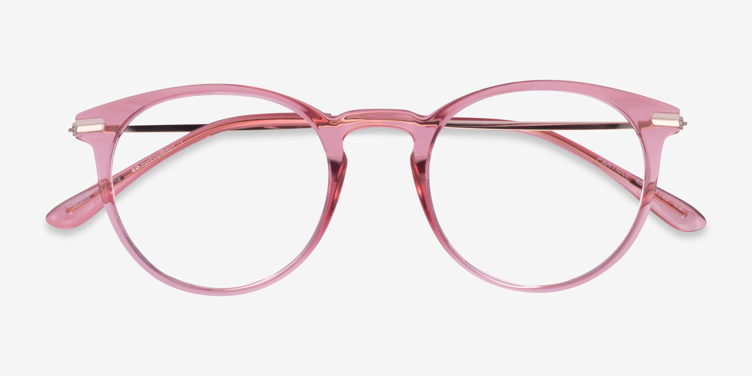 Clear orders rose gold glasses